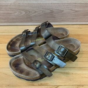 Birkenstock Florida Women's Metallic Sandals - Size 7